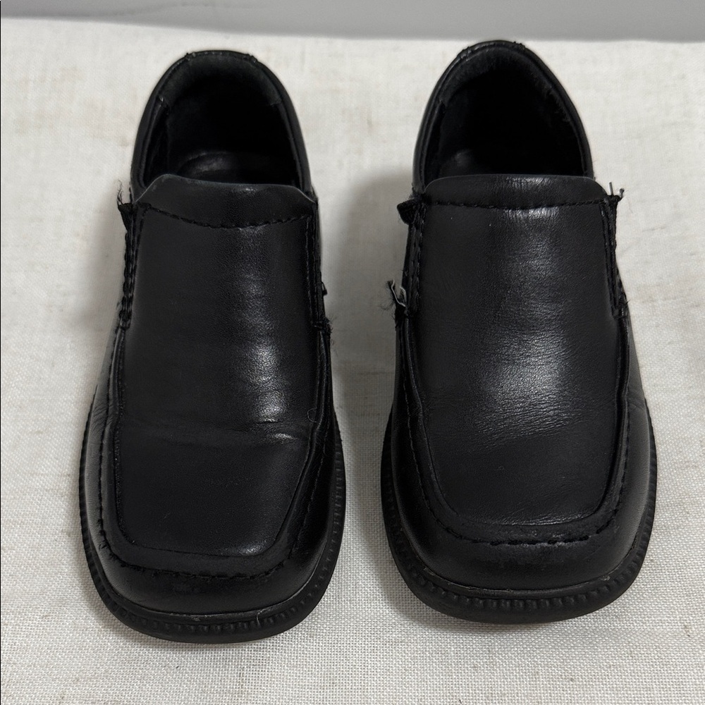 Umi black leather slip-on loafers for boys/kids size 27 (10)